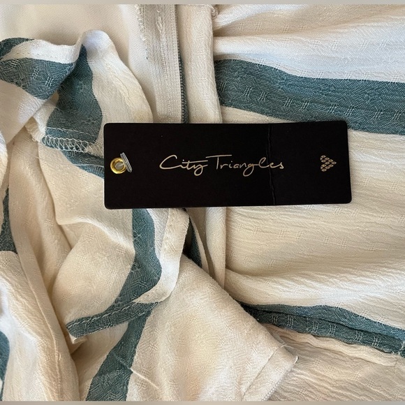 City Triangles Strapless Dress Womens XS Mini Cottagecore Y2K A-Line Stripe NWT - Picture 10 of 15